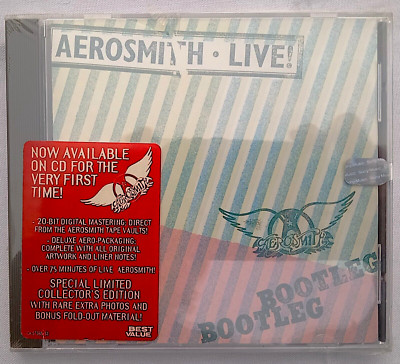 AEROSMITH Live! Bootleg 1993 20-Bit Digitally Mastered Ltd Edition Sealed CD