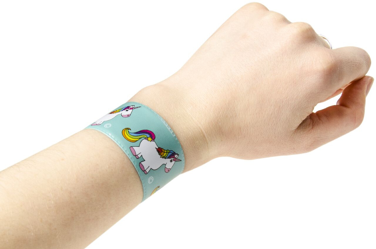 PartyKindom Slap Armband Mit Einhorn - 2-teilig, Weich, Mit Geldbörse, Für Kindergeburtstage & Partys
