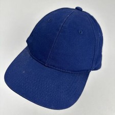 Outdoor Cap Blue Blank Youth Ball Cap Hat Adjustable Baseball