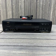JVC VHS VCR HR-VP656U Pro-Cision 19u Head Black VCR 4 Head No Remote Tested