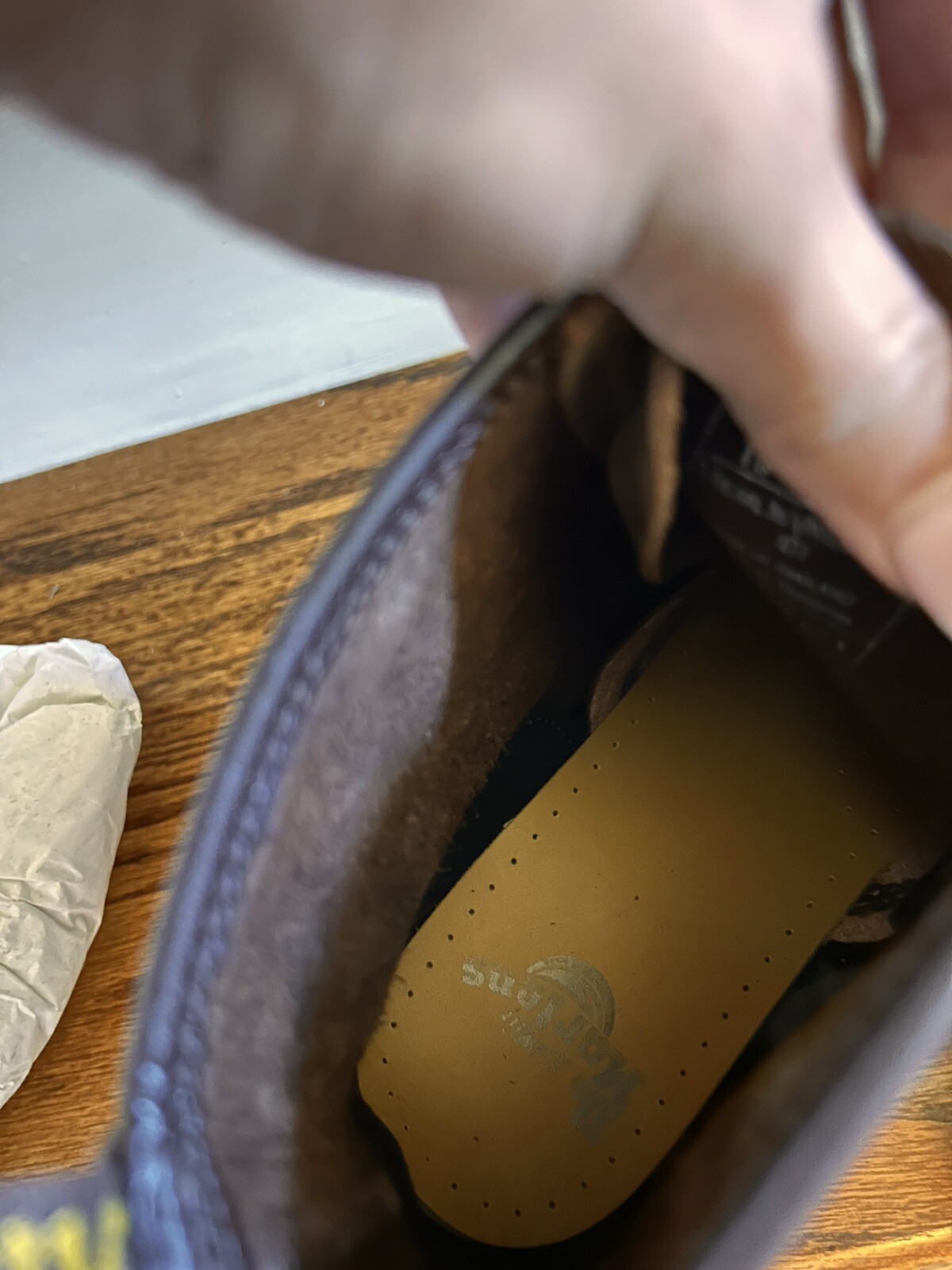 Dr. Martens 101 Crazy Horse Leather Ankle Lace Up Boot Dark Brown NWOT