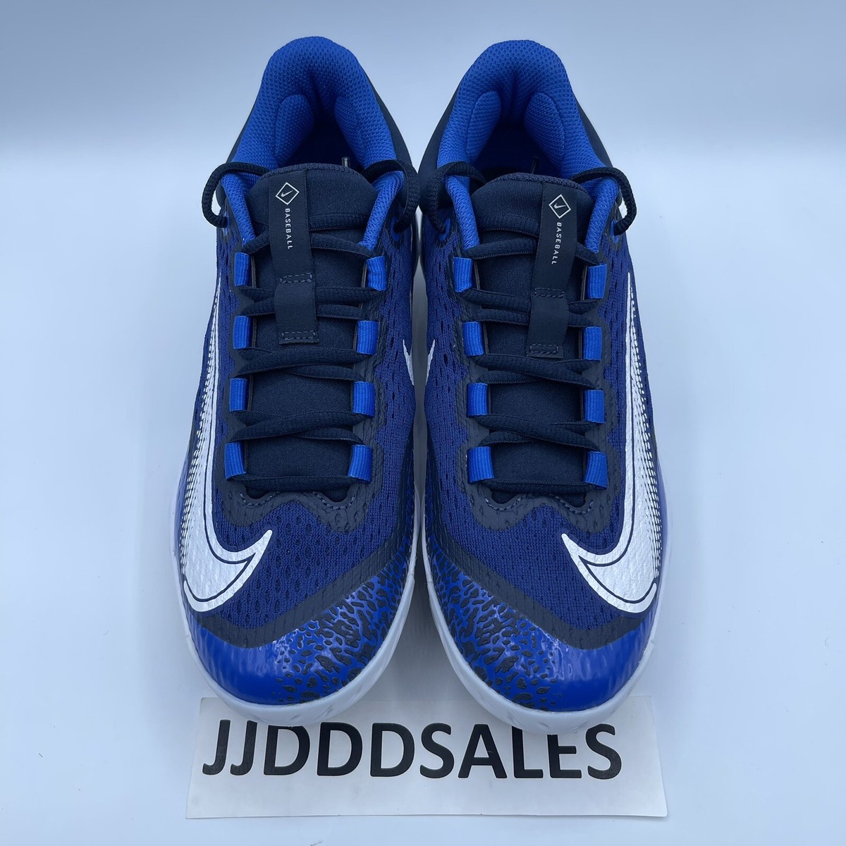 Nike Alpha Huarache Elite 4 Blue White Baseball Cleats  display picture 1
