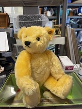 STEIFF GRIZZLY TEDDY BEAR, Signed Vintage 1909 Replica, 0165/38