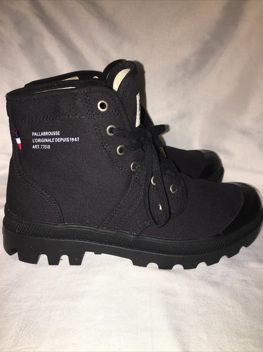 パラディウムL‘originale palladium depuis 1947 PALLADIUM L'ORIGINALE DEPUIS 1947 Black Fabric Combat Boots