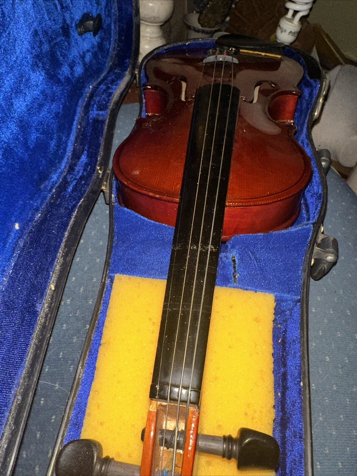 Violín Anton Breton AB-10 4/4 - Fecit Anno Domini con estuche rígido sin arco Foto 4 de 4