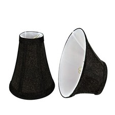 Aspen Creative 30070-2A Small Bell Shape Chandelier Clip-On Lamp Shade Set 2...