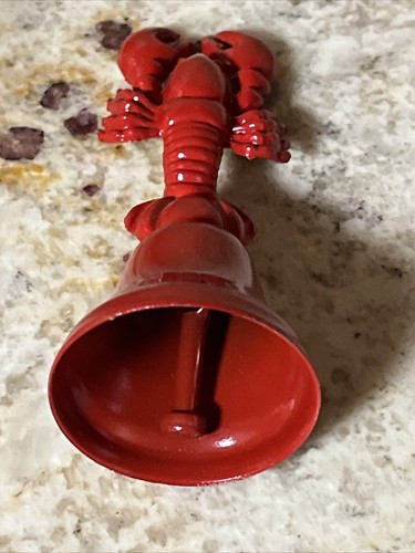 Crawfish Bell Red Dinner Collectible Metal Cajun Louisiana New Orleans 4" - Picture 14 of 14