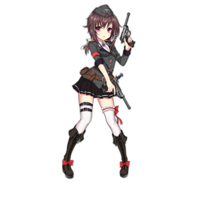 P38 Girls Frontline Anime Weatherproof Sticker 6'' Car Decal
