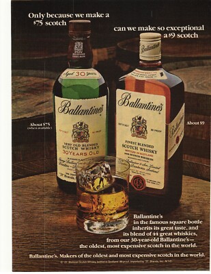 1979 Ballantine's Blended Scotch Whisky Advertisement