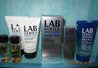 Lab Series Men's Care Max LS Cleanser, Toiletries Travel Size Mixed Lot of 7 New