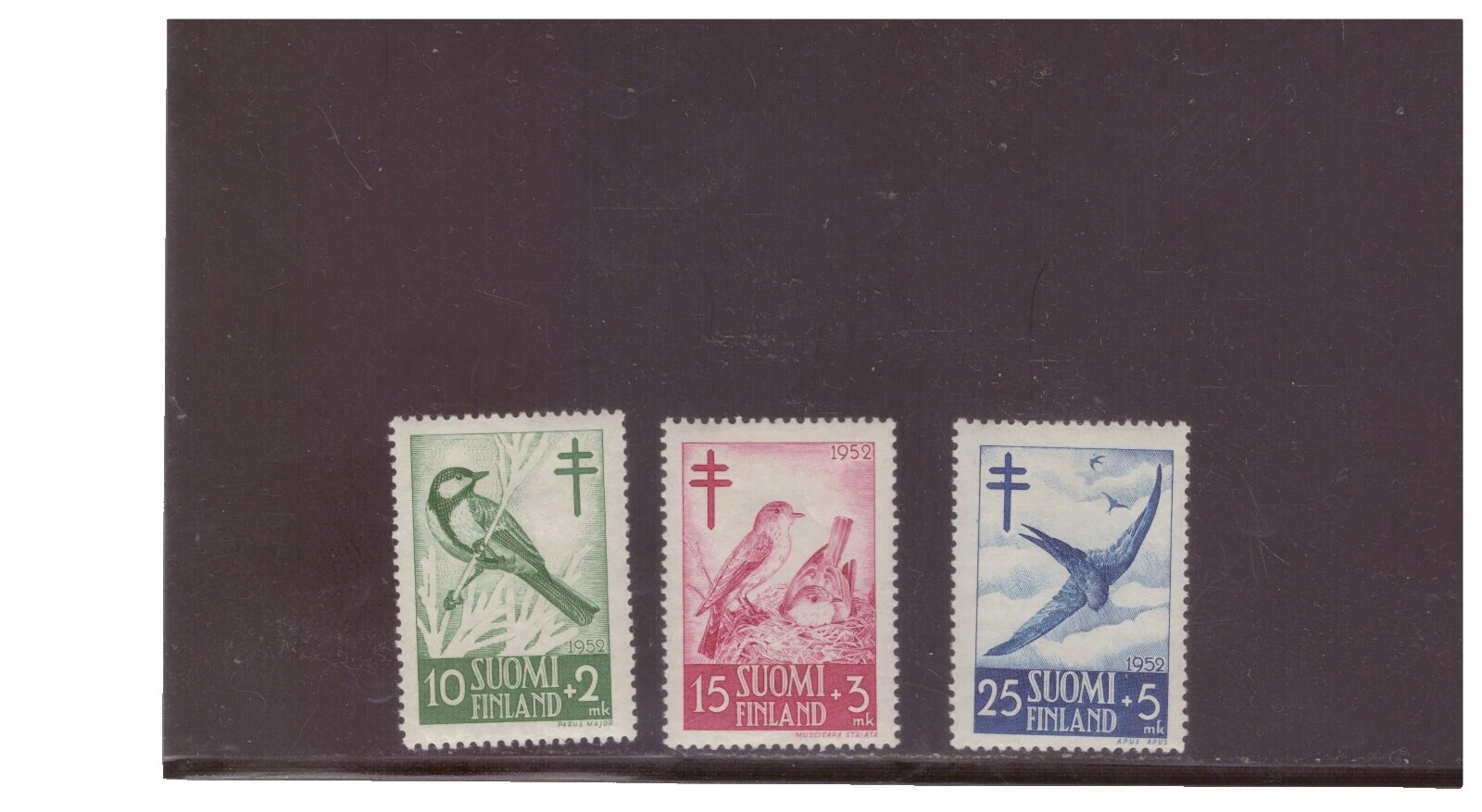 Mint Hinged Multi-Color Finnish Stamps