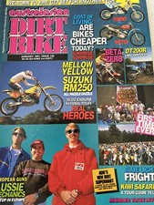 Australasian Dirt Bike Magazine  Issue 136 Jan 1991. RM250, RMX250, DT200, BETA