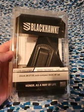 BLACKHAWK NYLON PISTOL HOLSTER GLOCK 26 27 33 SUB COMPACT 9MM .40 CAL IWB LH 05