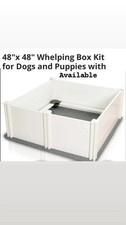 Available 48" x 48" Whelping Box Kit for Dogs, Puppies, Newborn Litters