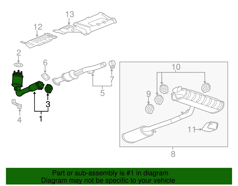 Convertidor catalítico genuino GM 19418921 Foto 4 de 4