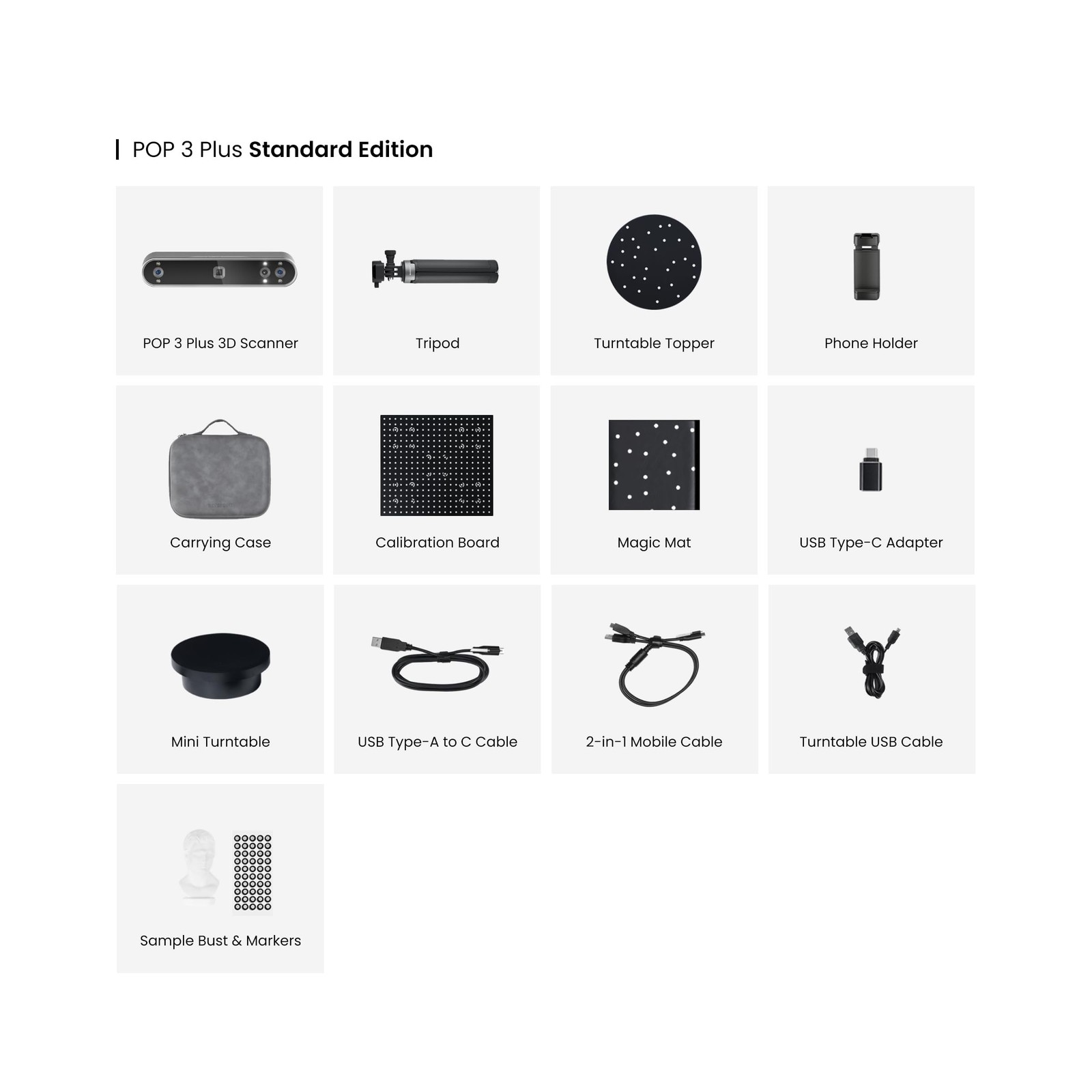 Revopoint POP3 Plus 3D Scanner for 3D Printing, Handheld 3D Printer Scanner 0...