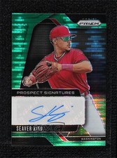 2025 Panini Prizm Prospect Signatures Green Pulsar 13/25 Seaver King Auto uk2
