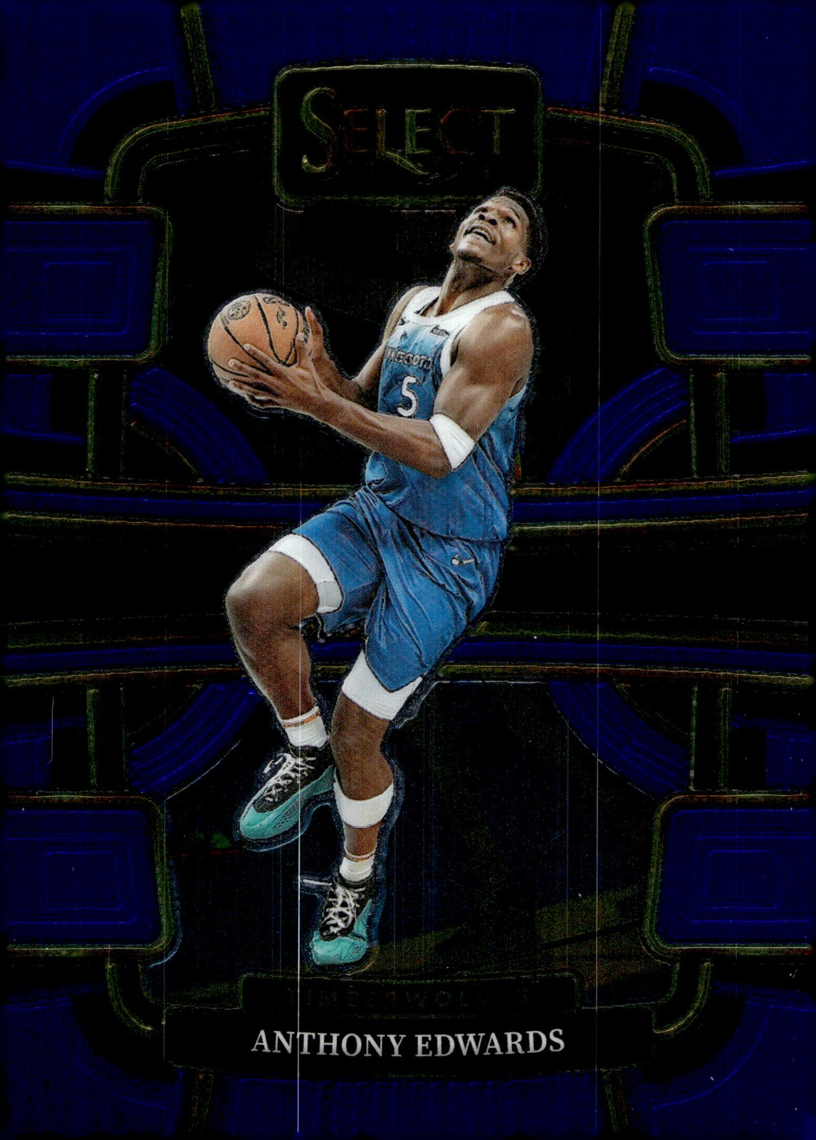 2023-24 Panini Select #37 Anthony Edwards Blue