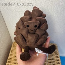 JELLYCAT Fluffy Plush Fun Amuseable Pine Cone Kids Toy Appease Doll Gift