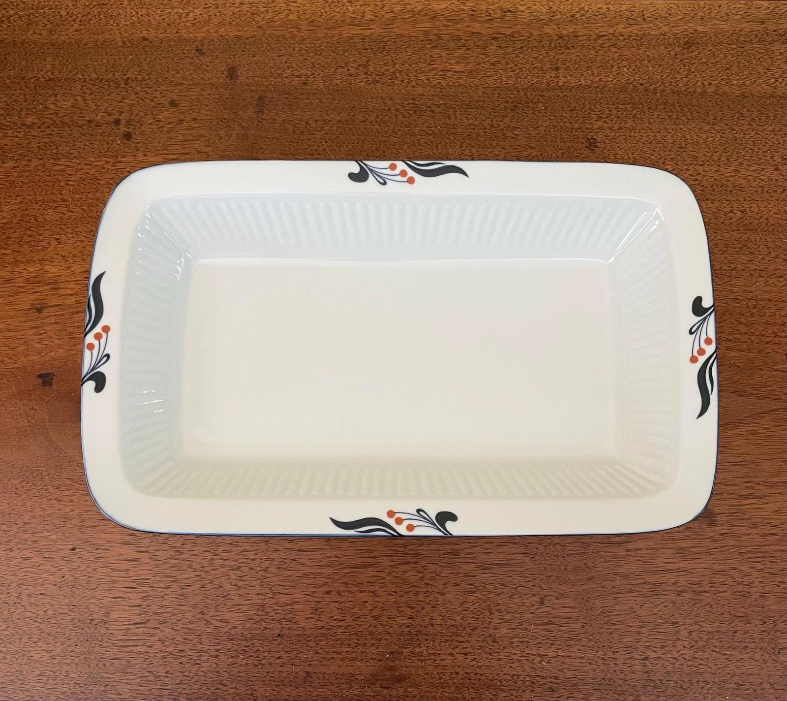 Dansk Bistro Maribo Porcelain Casserole Dish and Lasagna Pan 12"