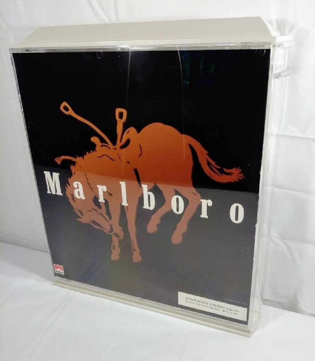 Vintage NOS Philip Morris Marlboro Cigarette Display Case Store