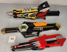 3 Vintage 1990 s Power Rangers Weapons Lot TESTED B3
