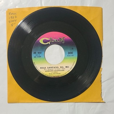 Adriano Celentano ~ Stai Lontana Da Me/ Sei Rimasta Sola ~ Clan 45 RPM Record