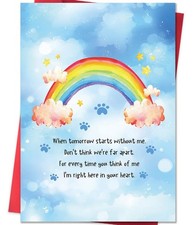 Dog Sympathy Card, Cute Pet Loss Cards,Pet Memorial Gifts, Sympathy Gifts Los...