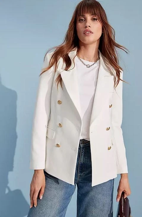 FREEMANS 365 Double Breasted Blazer in Ivory UK 20 Plus (fm262-10.1)
Opens in a new window or tab
