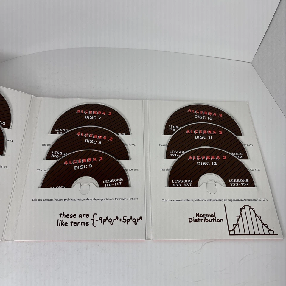 Teaching Textbooks Algebra 2 Complete 12 Disc CD Set with Automated Grading - Image 4 of 4