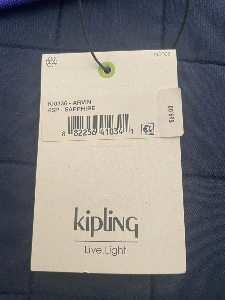 Kipling Arvin Fanny Pack Hip Waist Bag Polyester Sapphire K10336 - Image 4 of 4