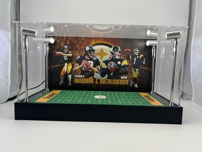 Terry Bradshaw & Ben Roethlisberger Custom 2-3 Card Display Case W/ LED Lights