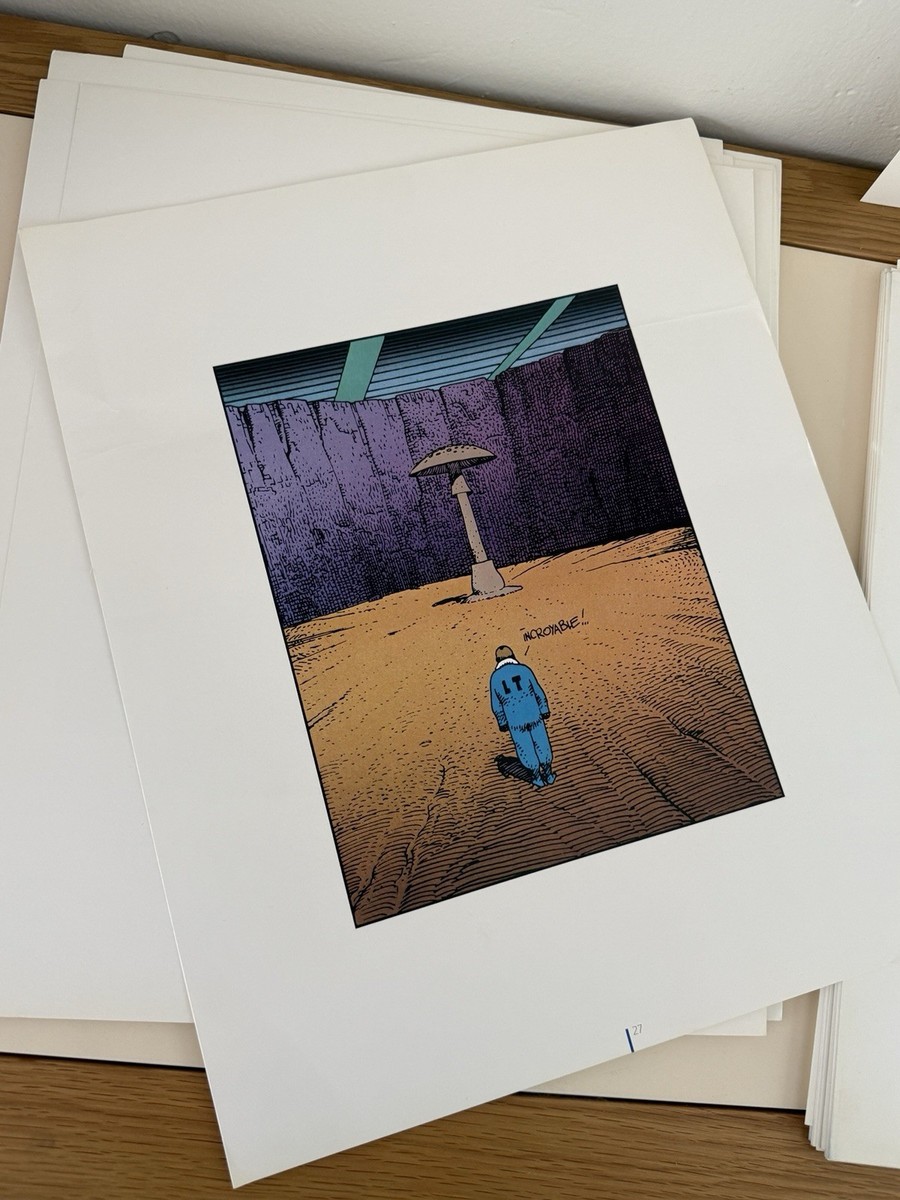 Moebius メビウス Tueur de monde Jean Giraud Moebius Jean Giraud TUEUR DE MONDE Portfolio Lithograph Collection