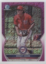 2023 Bowman Chrome Prospects Fuchsia Shimmer Refractor 150/199 Brady House 0o48