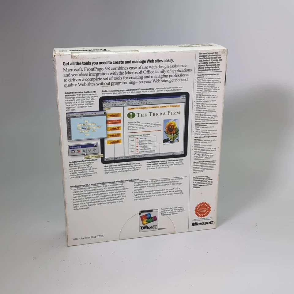 Microsoft FrontPage 98 Unopened - Image 2 of 4