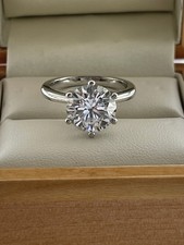 3.61ct Diamond ring. Lab Grown Col E ,cl VVS2. Platinum . 3ct. HUGE! 3ct++ IGI