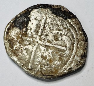 Spain Shipwreck Spanish Colonial Hammered Silver Cob Coin (Unknown)