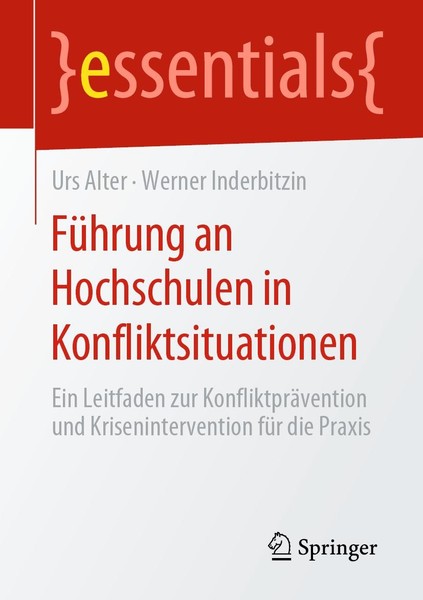 FüHrung An Hochschulen In Konfliktsituationen Urs Alter-image