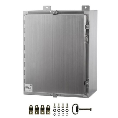 22×22×8'' 304SS Explosion Proof Box NEMA4X IP66 Indoor Outdoor Wall Mount