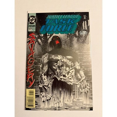 DC Comics Justice League Task Force 17 Savagery Nov 1994 Sal Velluto Cover Art