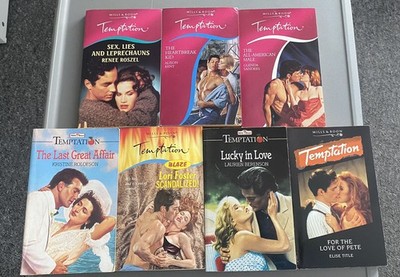 Mills & Boon Temptation Books X7 Romance Vintage 1990s
