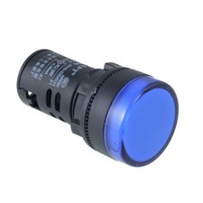 AC 220V LED Pilot Indicatori Luminosi Lampada Di Segnalazione Nera Blu