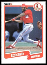 Ozzie Smith 1990 Fleer #260 Cardinals MLB READ FREE SHIPPING AutographDen
