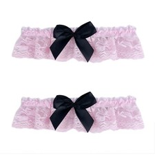 Lace Wedding Garters Bride with Bow Party Prom Leg Garter Belt for Women and ...