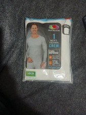 Fruit Of The Loom Men's Thermal Crew Shirt NWT MEDIUM Long Sleeve Undershirt NIB