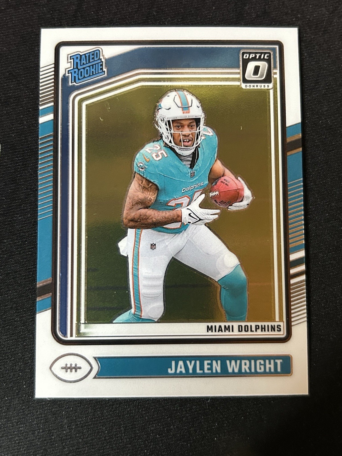 2024 Panini Donruss - Rated Rookie Jaylen Wright #344 (RC) Dolphins