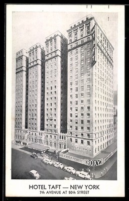 New York, NY, Hotel Taft, 7th Avenue at 50th Street, Ansichtskarte 