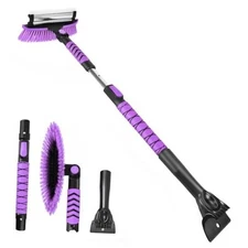  3 in 1 Snow Brush with Ice Scraper for Car Windshield Extendable, SUV Snow 