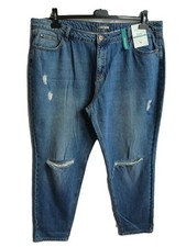 TU blue distressed ripped boyfriend jeans size 20 NWT, 29" L casual festival