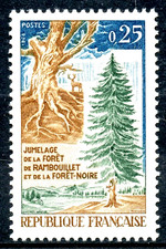 TIMBRE FRANCE 1968  N° 1561 ** JUMELAGE DE LA FORET DE RAMBOUILLET (pl)